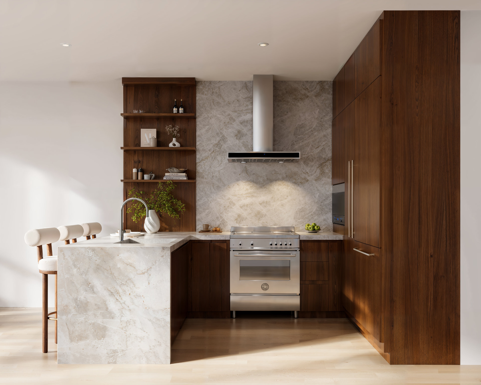 Kitchen interior at 465 Hancock Street